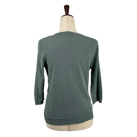 Wrap Designed in London Sequined Sweater Silk Cotton 8 Womens - Picture 2 of 9